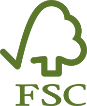 FSC keurmerk en certificaat voor de notitieboeken.